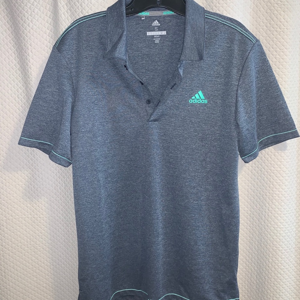 Greyish Blue Adidas Golf Shirt
